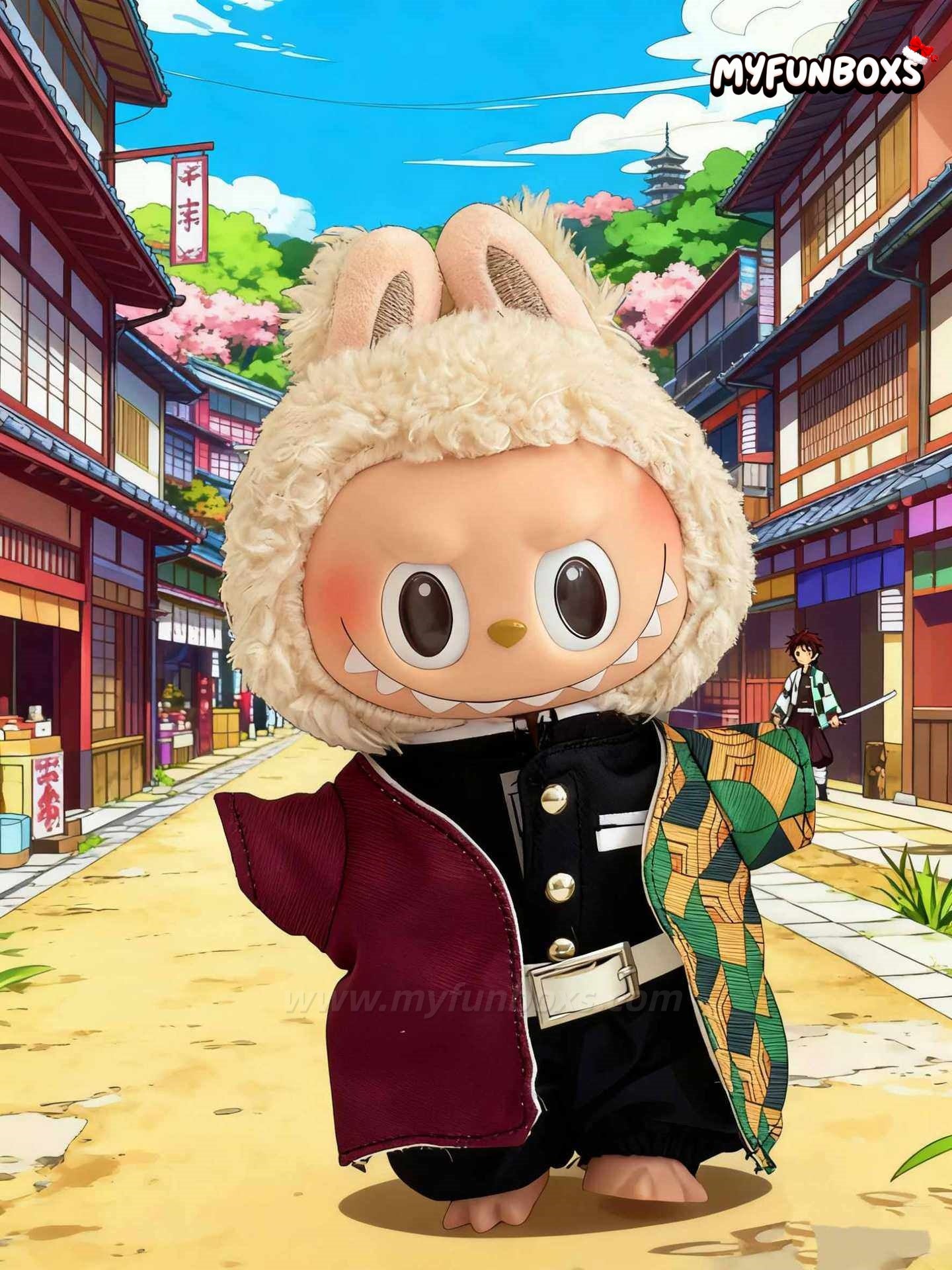 Demon Slayer Outfit Set for LABUBU Giyu Tomioka - Water Hashira