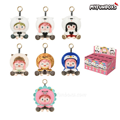 SPY x FAMILY: All Seated Series Plush Keychain Blind Box 1 SET (6 BOXES)