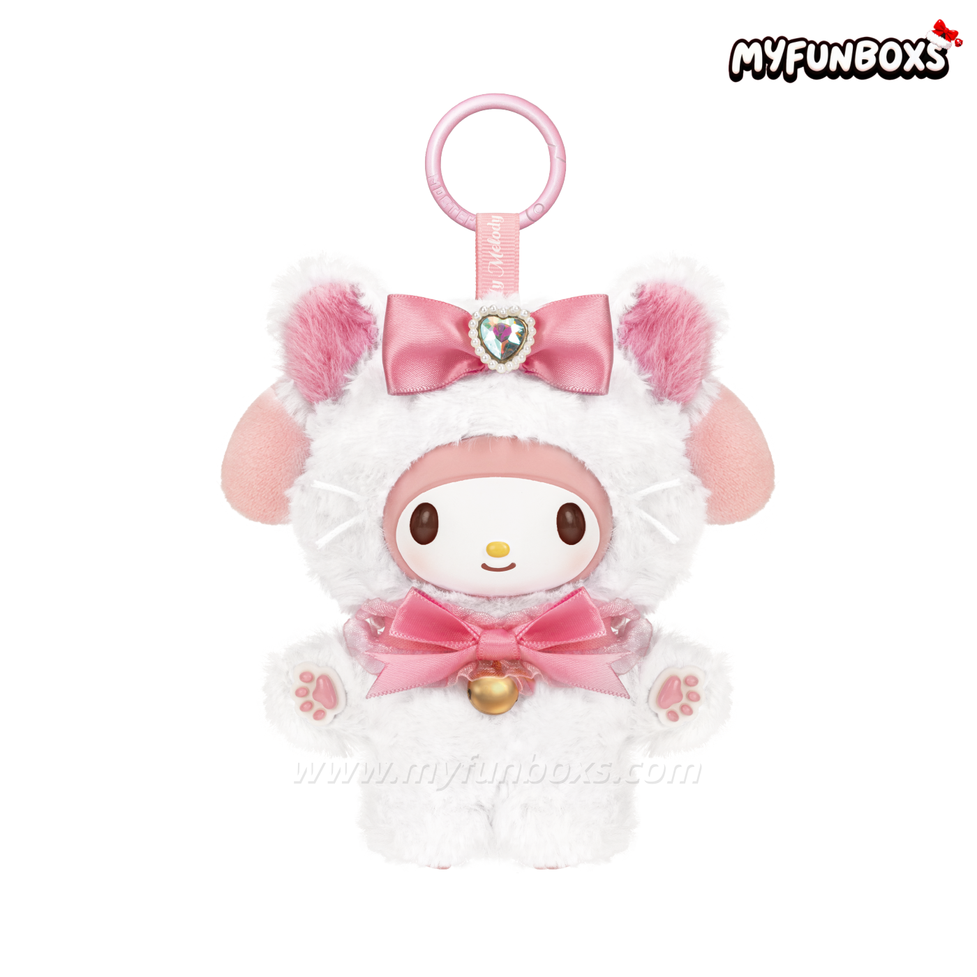 Sanrio Glitter Cat Series Plush Blind Box My Melody (Confirmed)