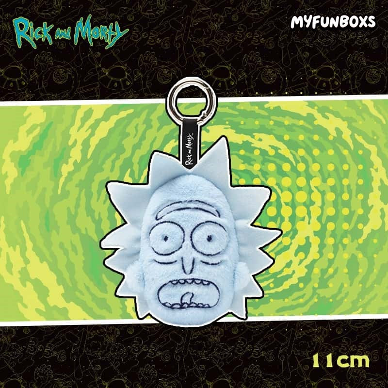 Rick and Morty Monochrome Universe series plush keychain