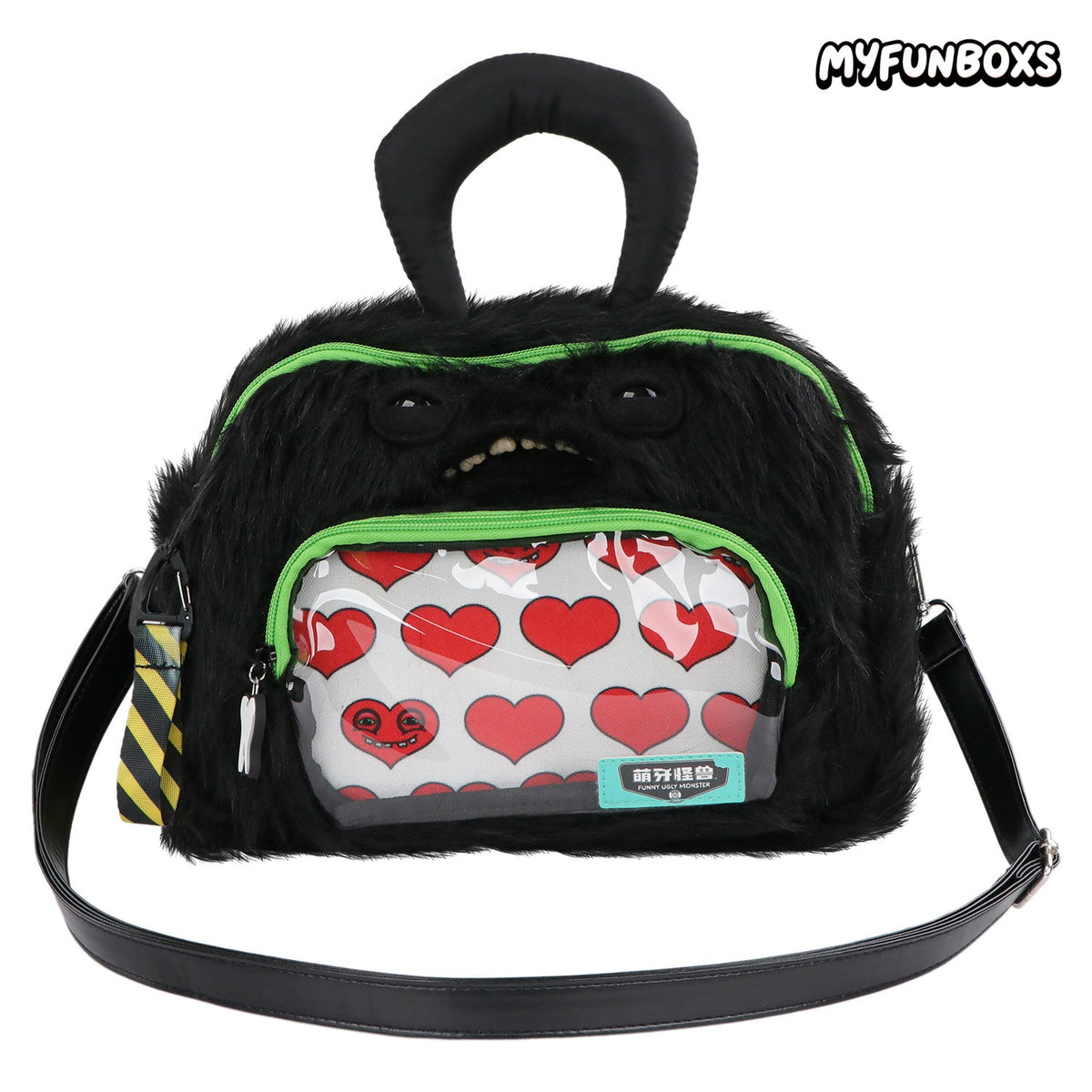 Fuggler Big Head Collection Plush Crossbody Bag
