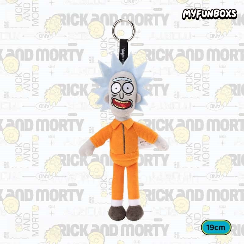 Rick and Morty Prison Outfit Plush Keychain