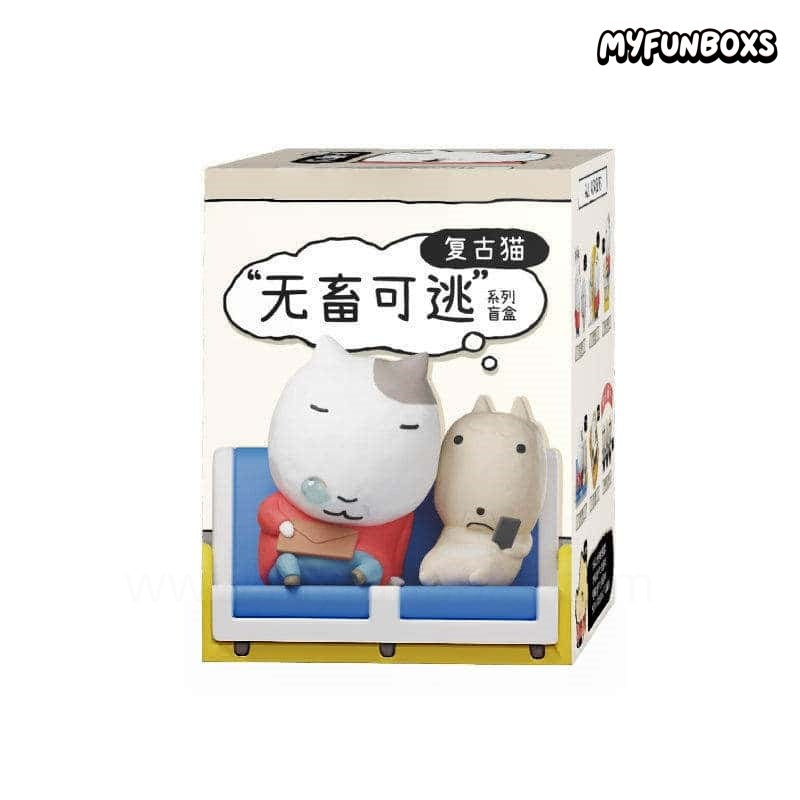 Retro Cat No Escape Series Figure Blind Box