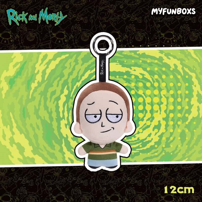 Rick and Morty posable plush bag charm