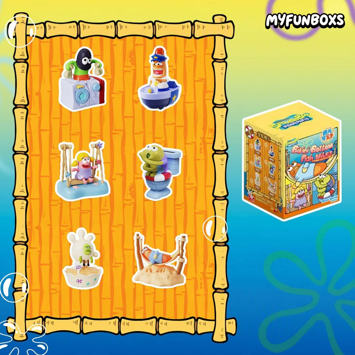 Bikini Bottom Fish Life Series Light-Up Figure Blind Box