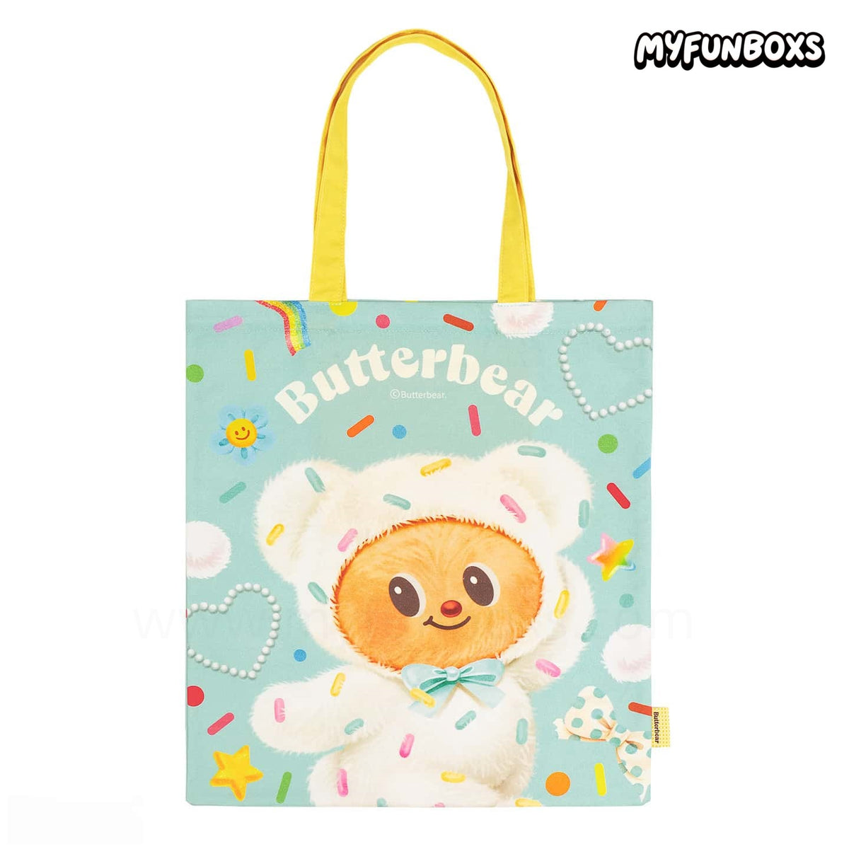 Butter Bear Candy Canvas Tote Bag