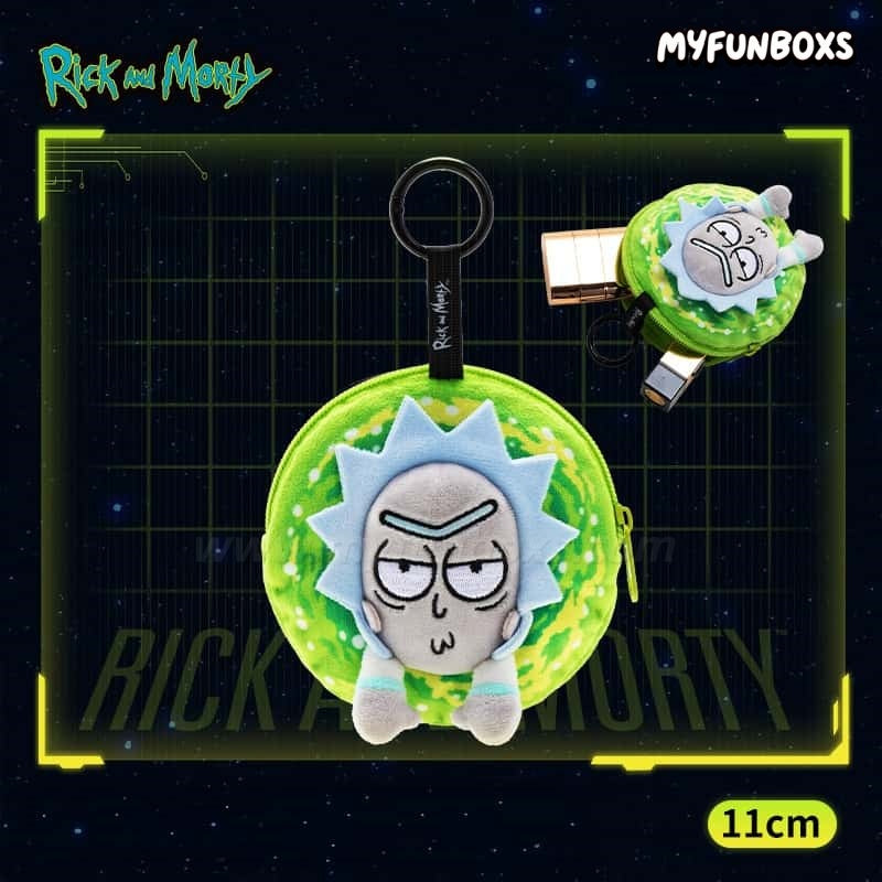 Rick and Morty portal plush pouch