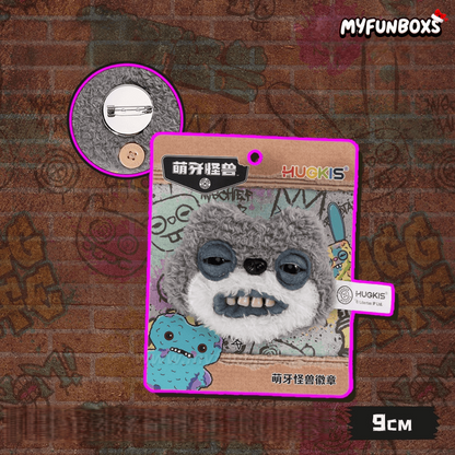 HUGKIS × Fuggler Plush Pin Badge