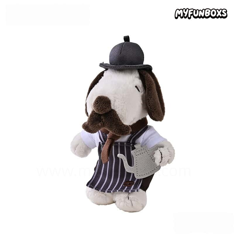 Snoopy & Olaf Coffee Time Plush Keychain