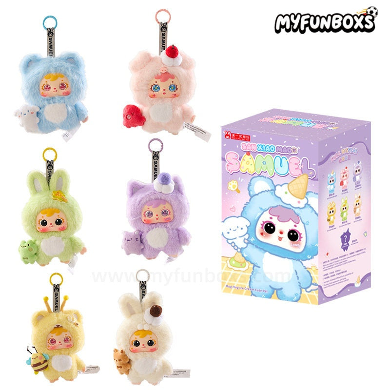 Samuel Ice Cream Hug Pals plush keychain blind box
