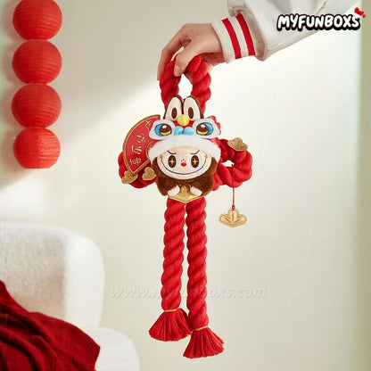 Wealthy Snake's New Year Celebration Series-LABUBU Plush Door Decoration