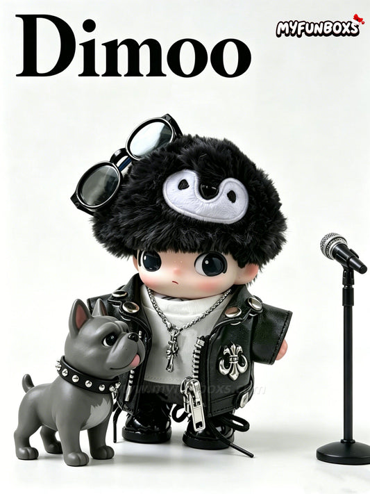 DIMOO Secret Theatre Club Series Rock Style Leather Jacket Outfit(Clothing Only)