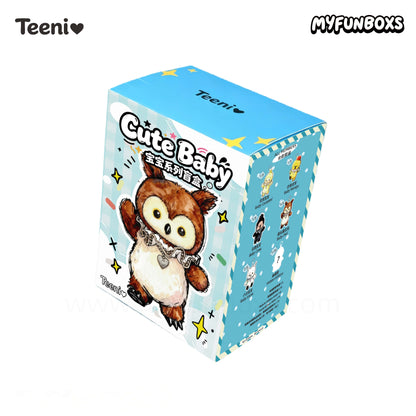 Teeni Animal Baby Series Plush Keychain Blind Box