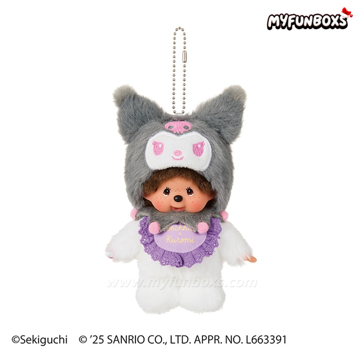 SANRI0 × MONCHHICHI Series Plush Doll Kuromi