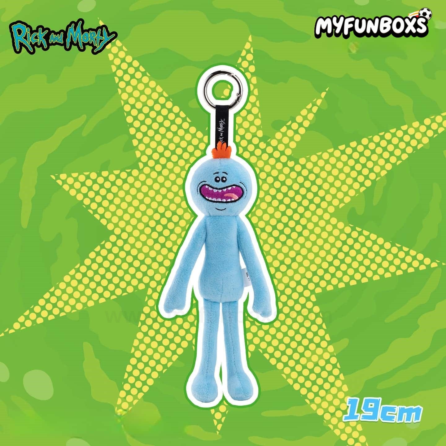Rick and Morty Mr. Meeseeks plush keychain