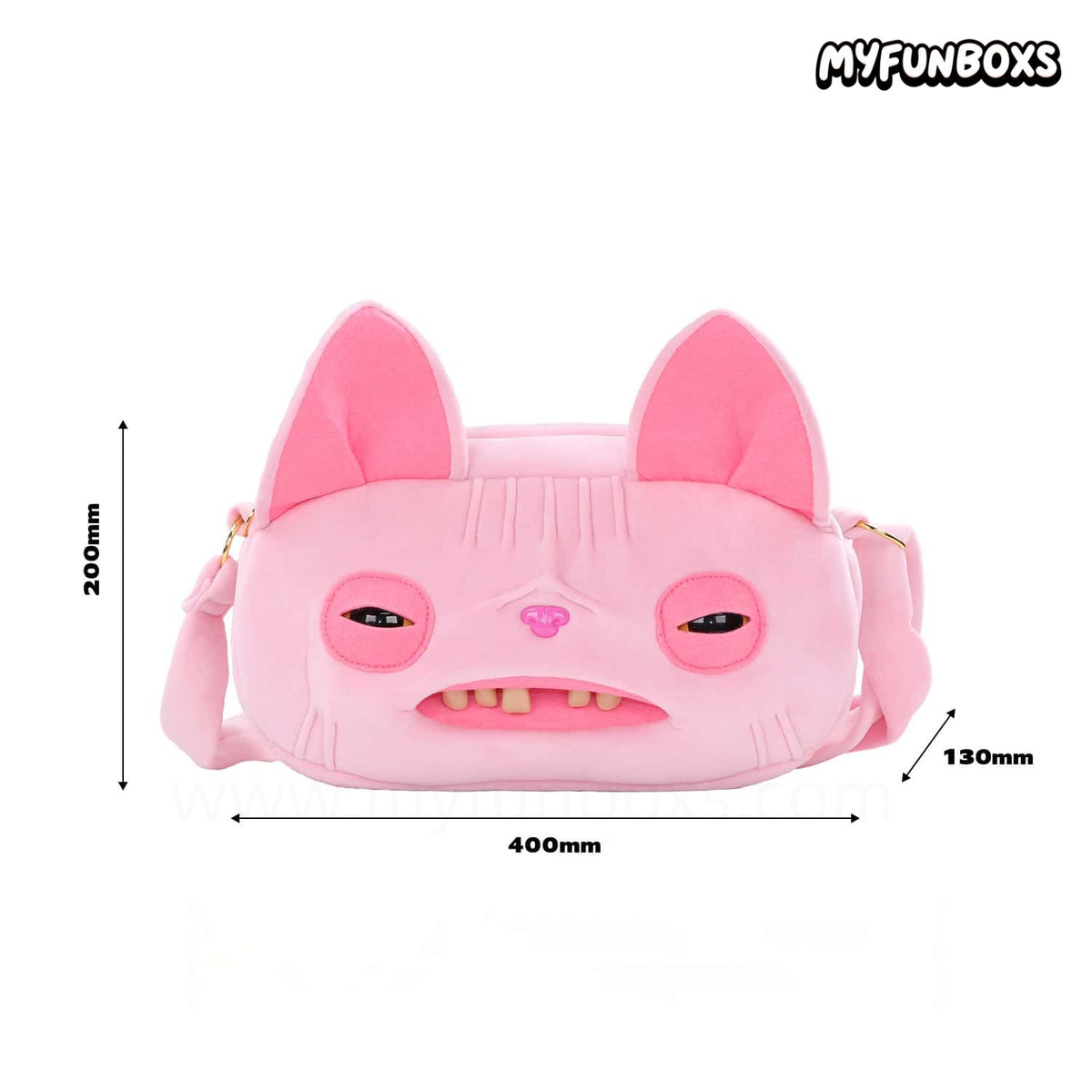 Big Head Plush Crossbody Bag – Large Capacity