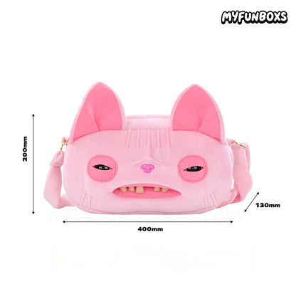 Big Head Plush Crossbody Bag – Large Capacity