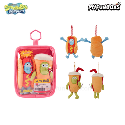 SpongeBob Bikini Bottom fish plush keychain coin purse