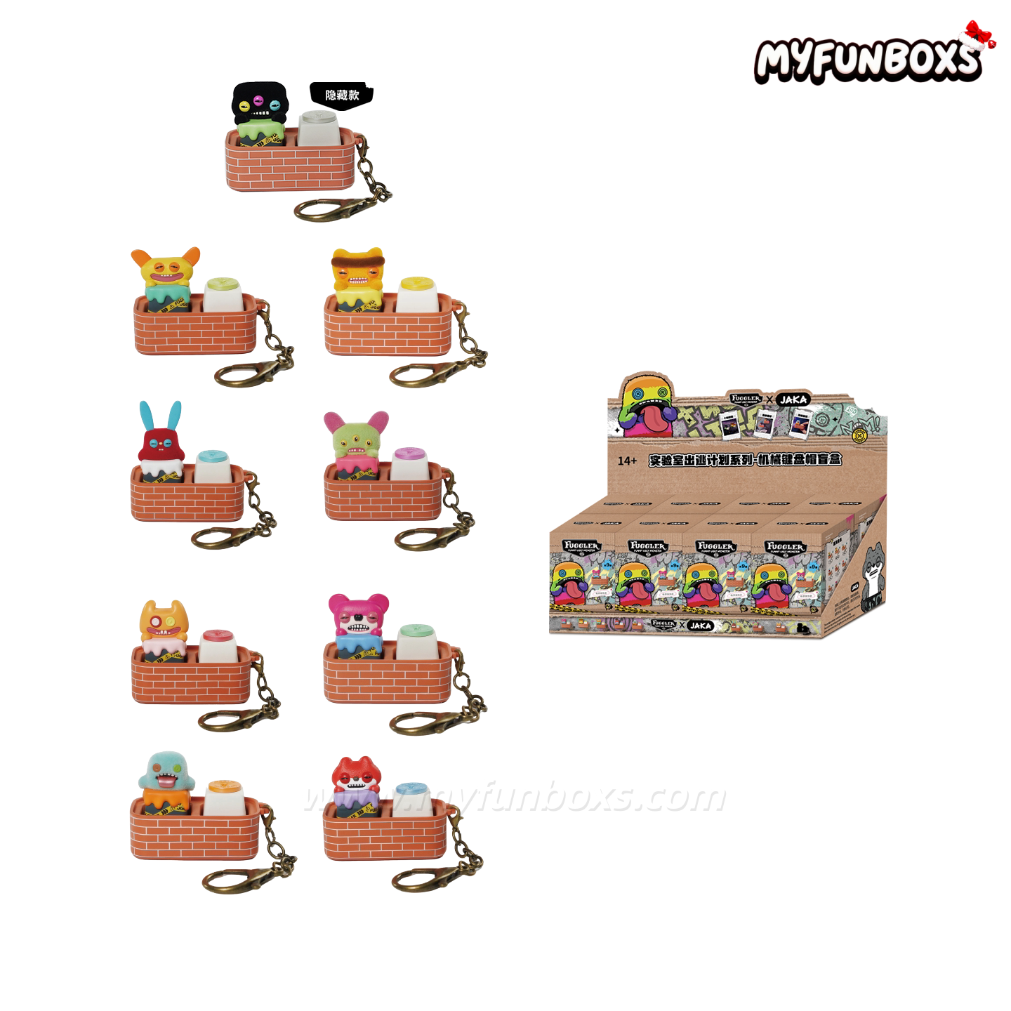 Fuggler ESC Key Stress Relief Keychain Blind Box Series