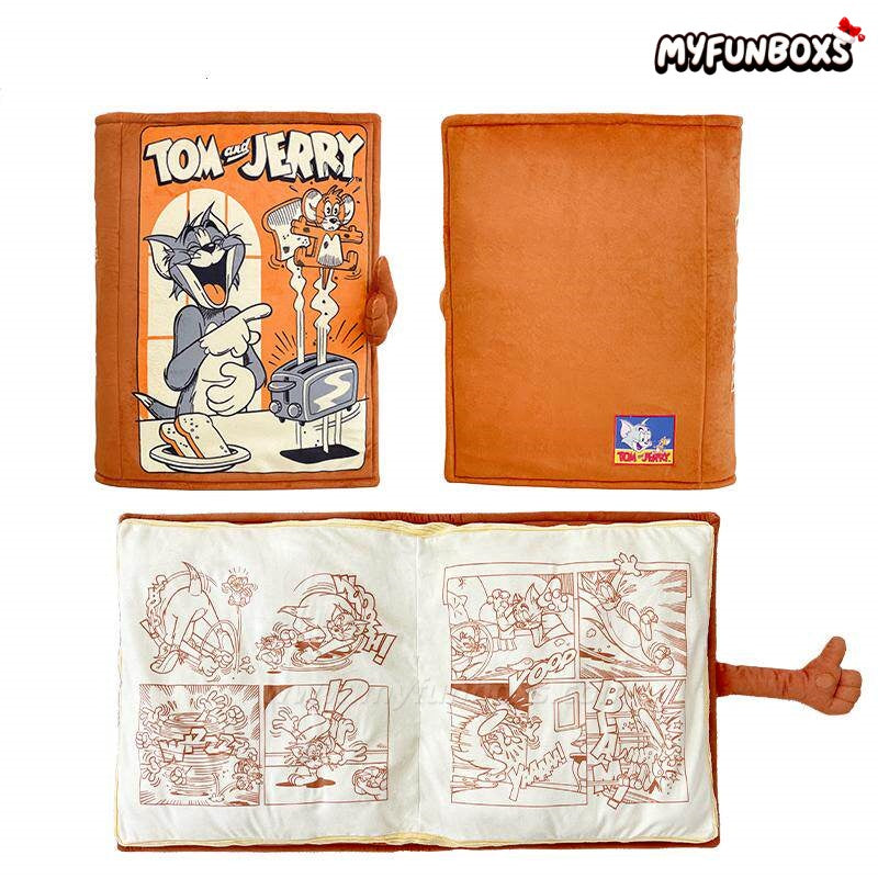 Tom and Jerry Comic Book Plush Pillow
