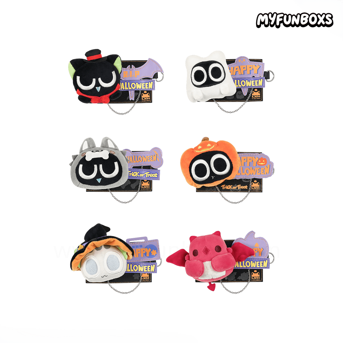 The Legend of Hei Halloween Series Plush Mascot Blind Box