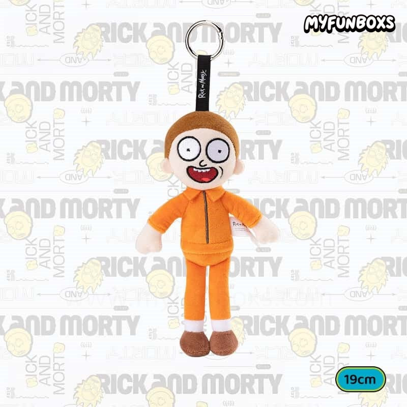 Rick and Morty Prison Outfit Plush Keychain