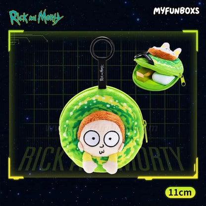 Rick and Morty portal plush pouch