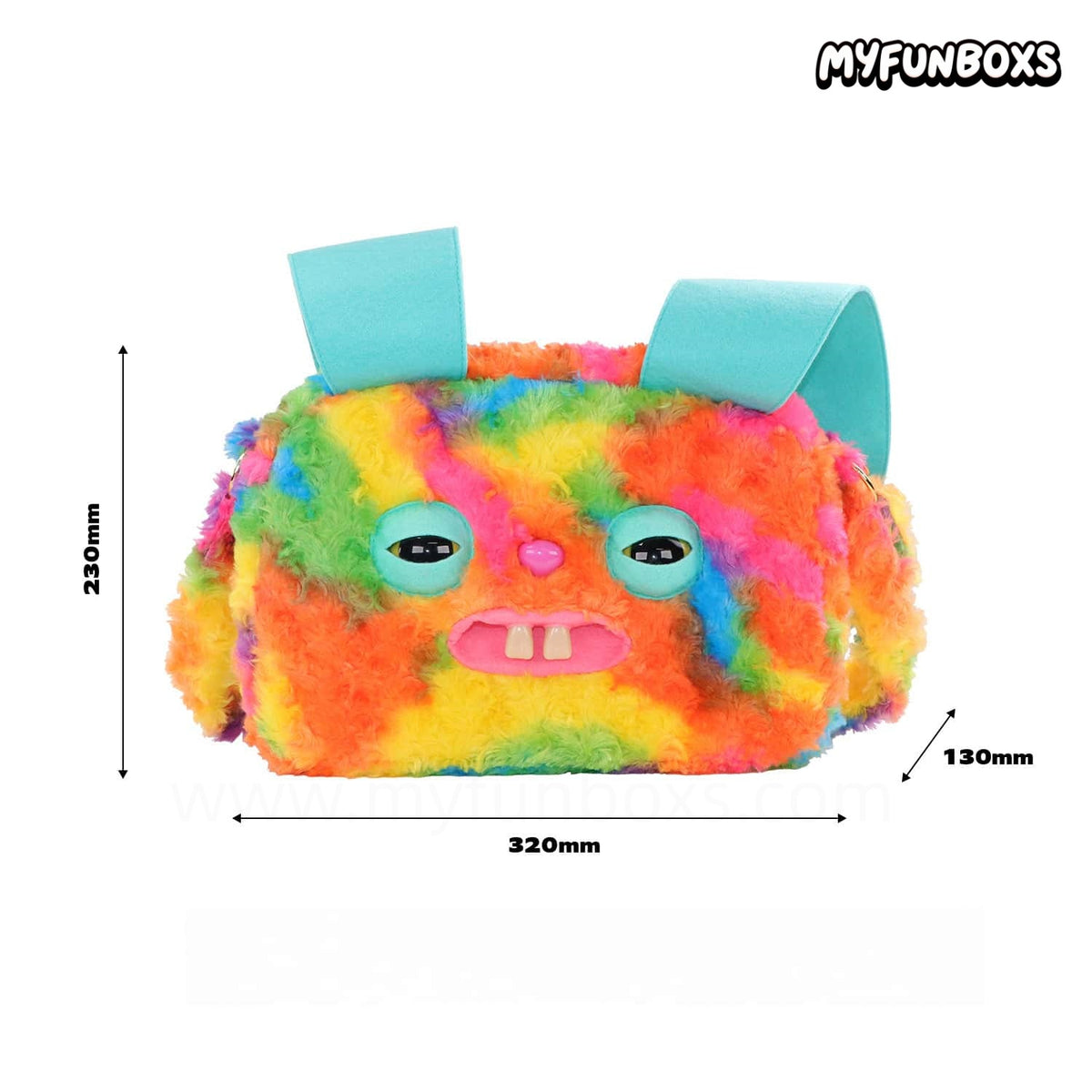Big Head Plush Crossbody Bag – Large Capacity