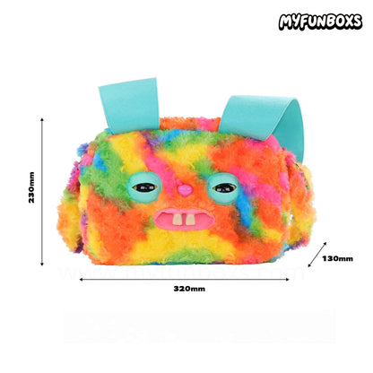 Big Head Plush Crossbody Bag – Large Capacity