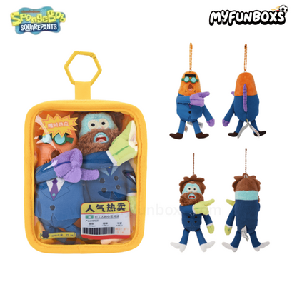 SpongeBob Bikini Bottom fish plush keychain coin purse