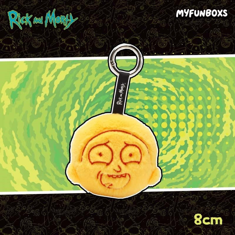 Rick and Morty Monochrome Universe series plush keychain