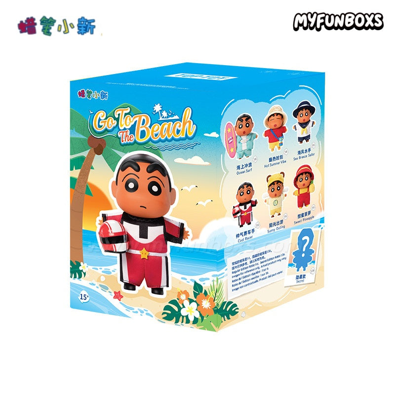 CRAYON SHINCHAN Go To The beach Series Plush Charm Blind Box