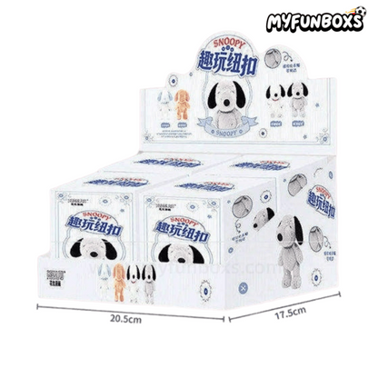 PEANUTS Snoopy Fun Button Series Plush Keychain Blind Box