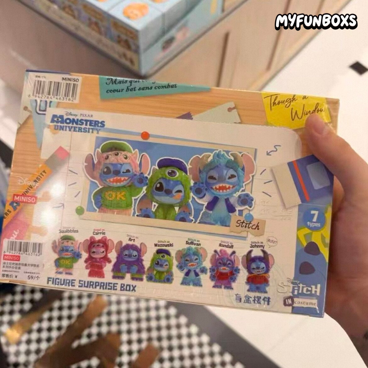 Disney Stitch Monsters University Series Figure Blind Box