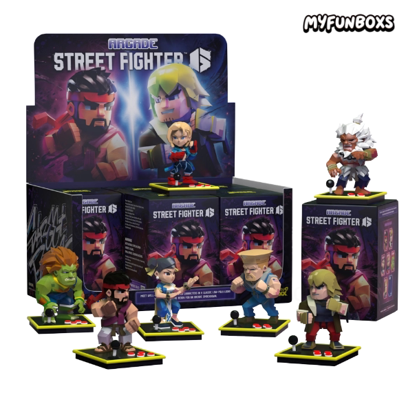 Mighty Jaxx Street Fighter Arcade Pixel Series Figure Blind Box