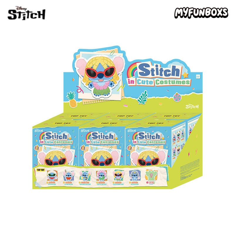 Disney Stitch in Cute Costumes Series Plush Charm Blind Box