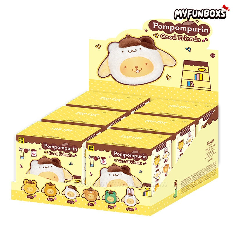 SANRI0 Pompompurin Good Friends Series Plush Pendant Blind Box
