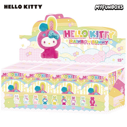 Hello Kitty Rainbow Bunny Series Plush Keychain Blind Box(PRE-ORDER)