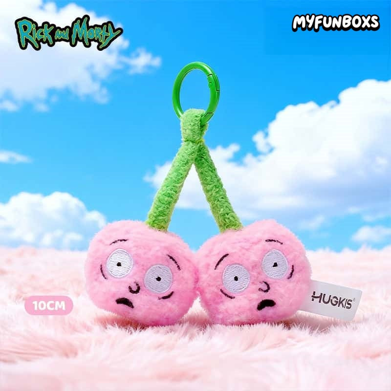 Rick and Morty Cherry Plush Bag Charm Keychain