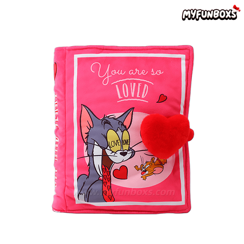 Tom and Jerry Comic Book Plush Pillow