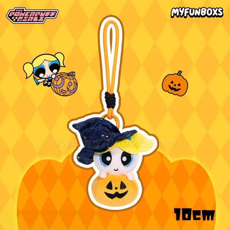 The Powerpuff Girls Pumokin Style Plush Keychain