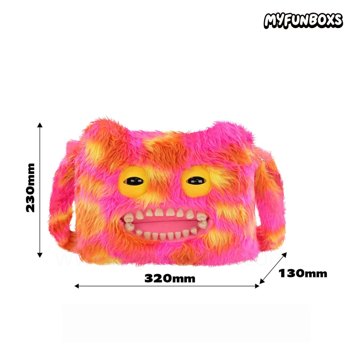 Big Head Plush Crossbody Bag – Large Capacity
