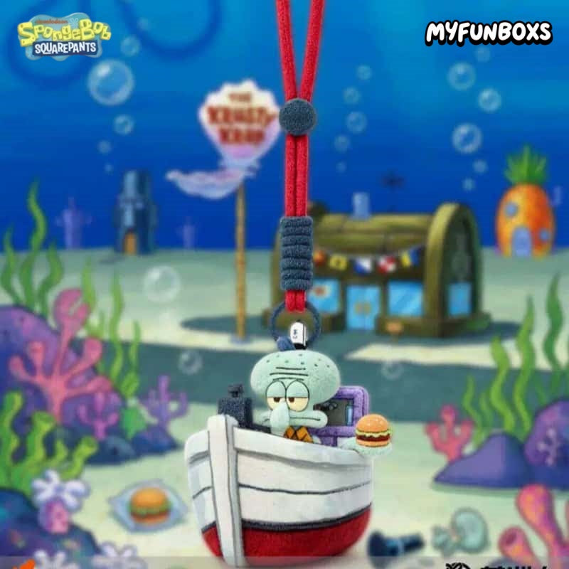 Squidward‘s Daily Life Series Coin Purse Keychain Blind Box