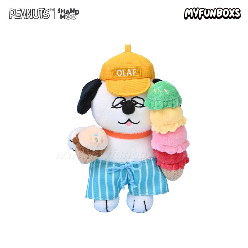 PEANUTS Snoopy Summer Vlog Series plush keychain