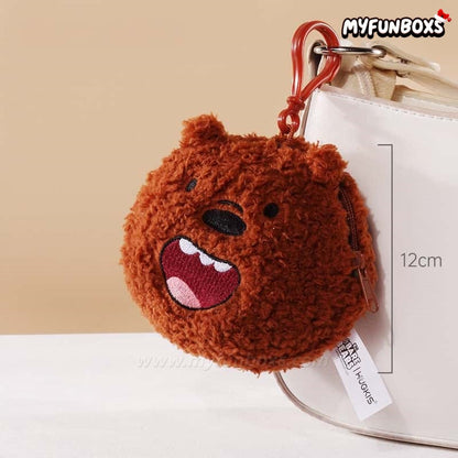 We Bare Bears Cute Plush Bag Charm