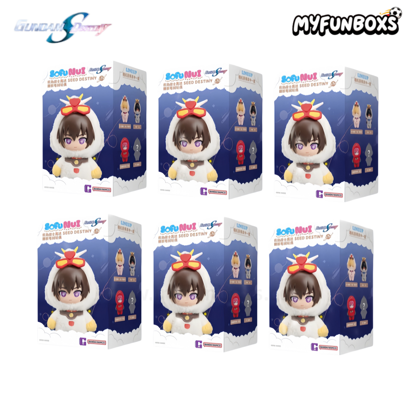 Namco Gundam SEED DESTINY SofuNui vinyl plush blind box