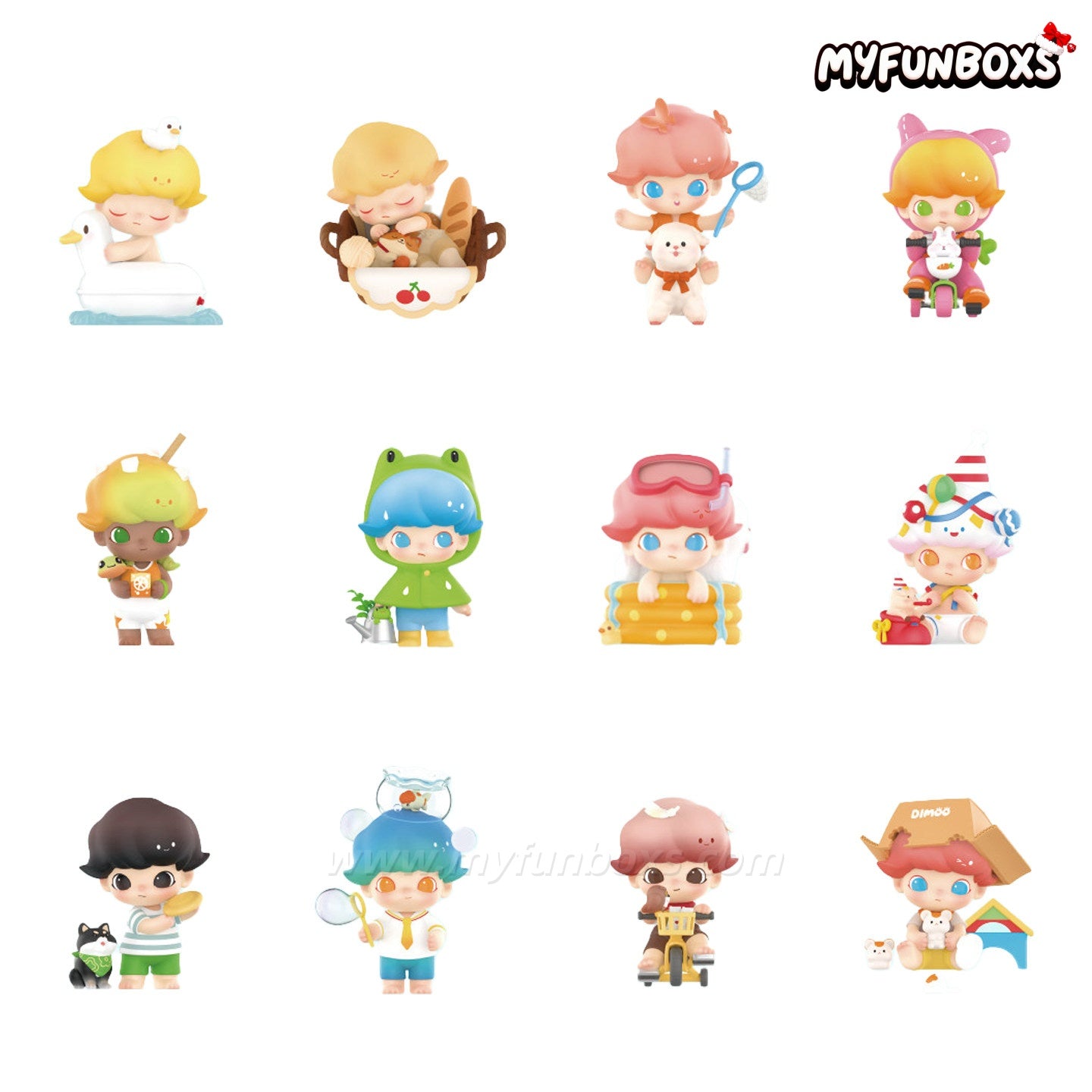 DIMOO Pet Vacation Series Blind Box (Whole Set Opened)