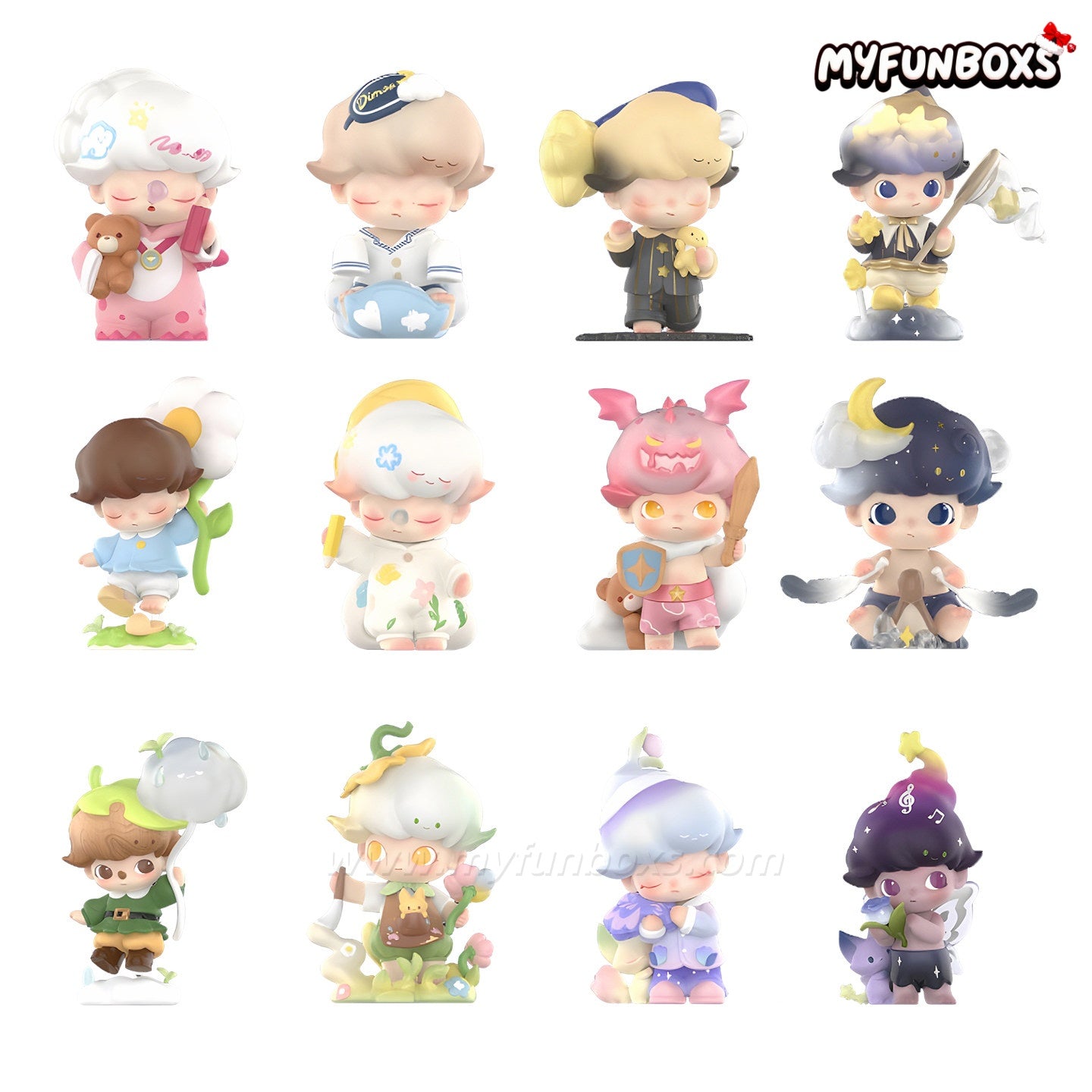 POP MART DIMOO Inside Dream Outside Series Blind Box (Whole Set Opened)