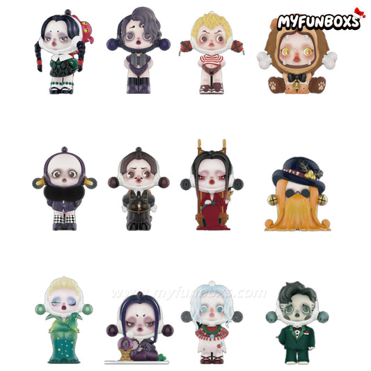POP MART SKULLPANDA × The Addams Family Series Figure Blind Box (Whole Set Opened)