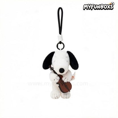 Snoopy Music Tour Series plush keychain